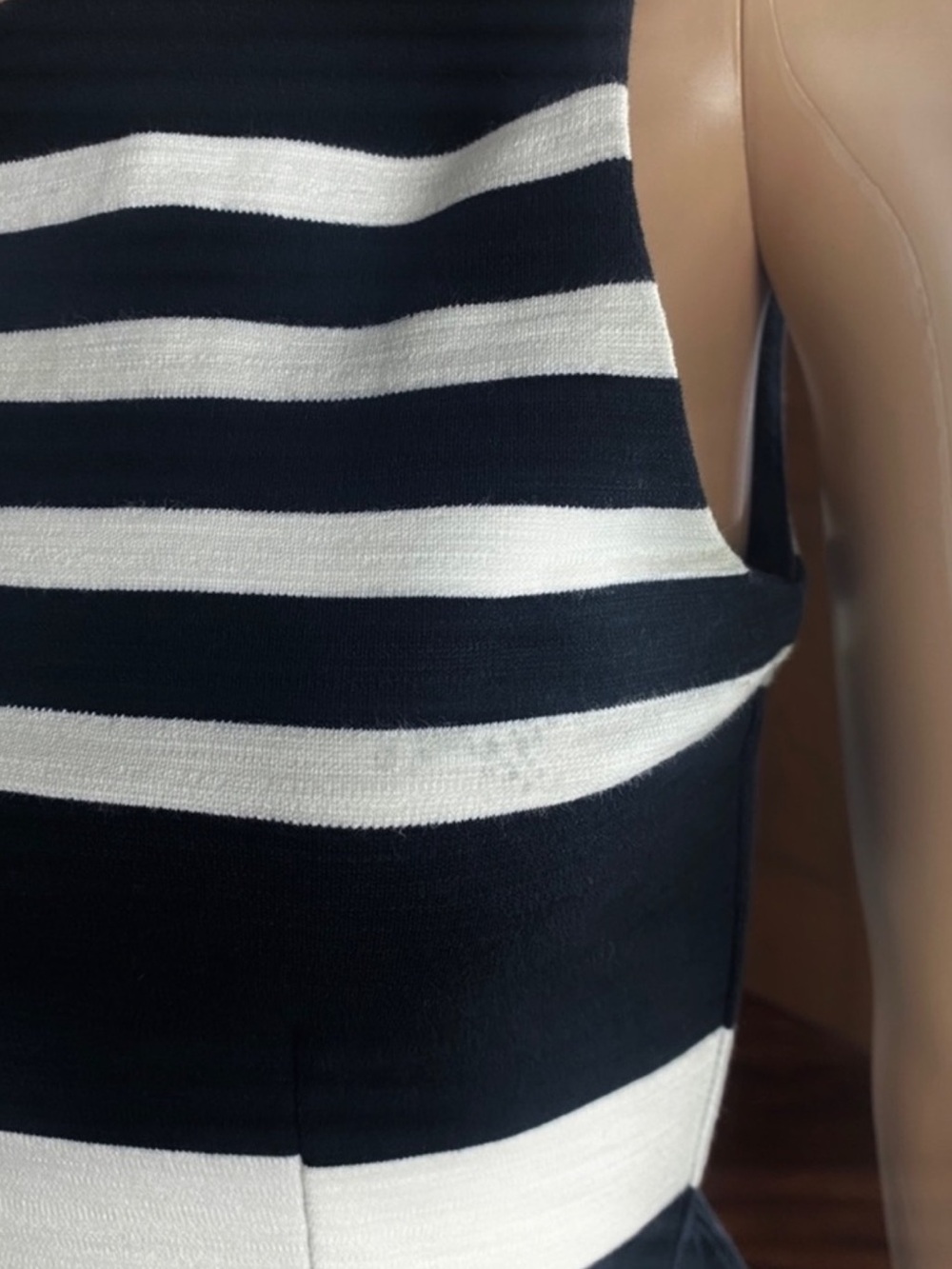 MADEWELL BLACK STRIPED MINI DRESS - Picture 4 of 10